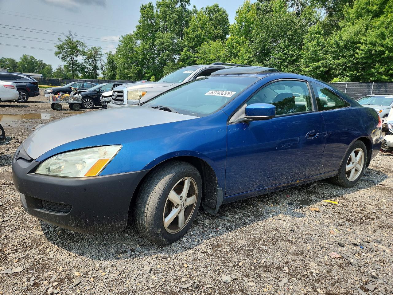 2003 Honda Accord Ex Синий vin: 1HGCM72683A027393