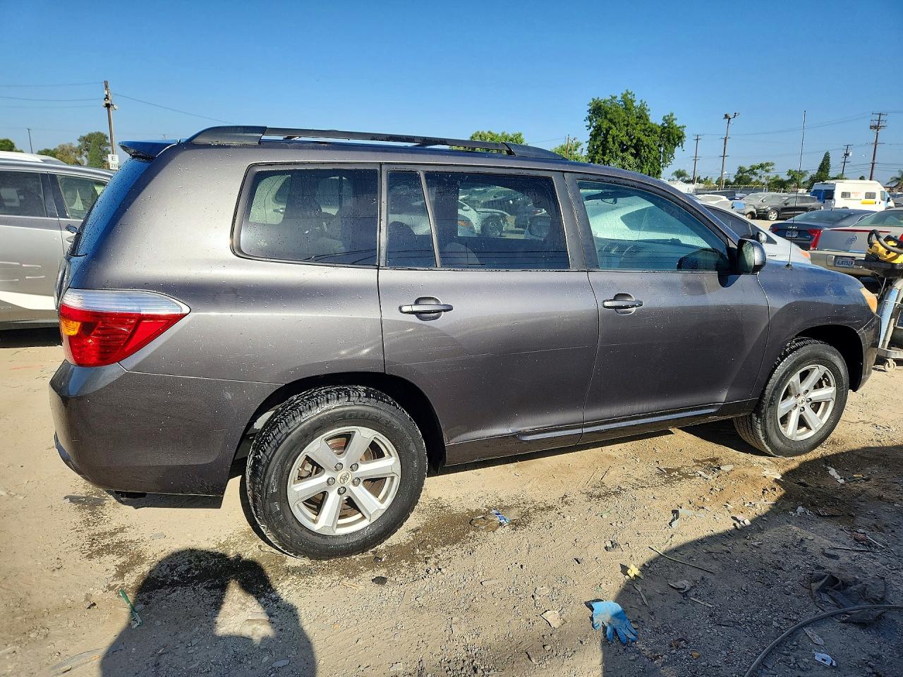 2008 Toyota Highlander Base Gray vin: JTEDS41A282005738