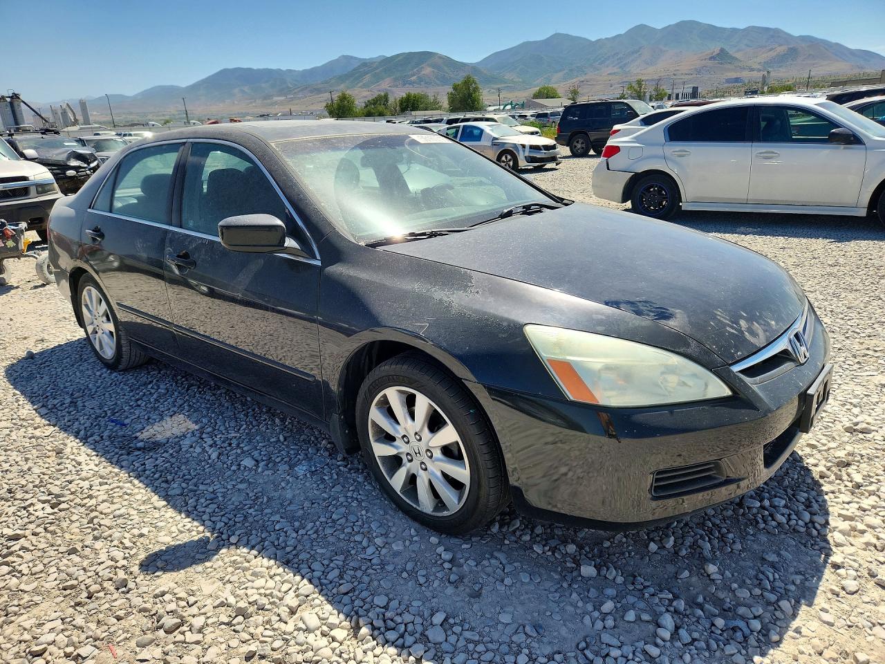 2007 Honda Accord Ex Черный vin: 1HGCM66567A038930