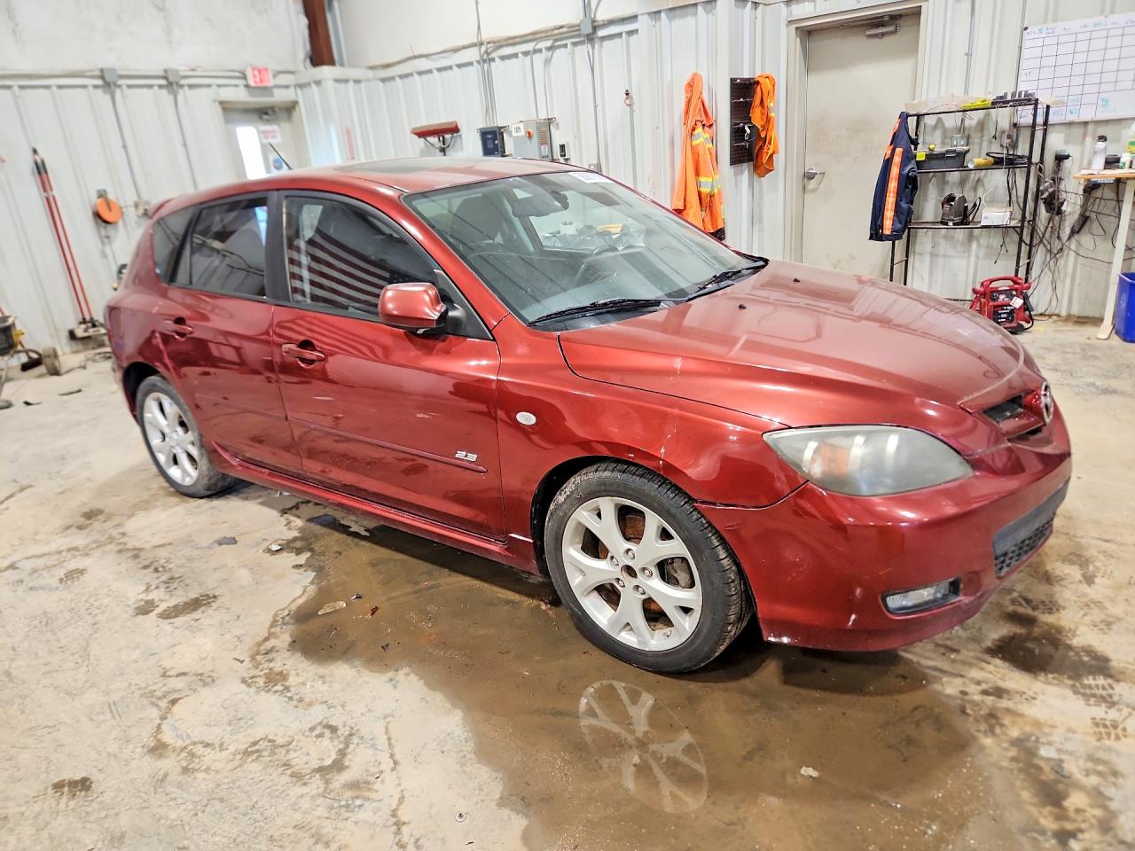 2008 Mazda 3 Hatchback Red vin: JM1BK343381119286