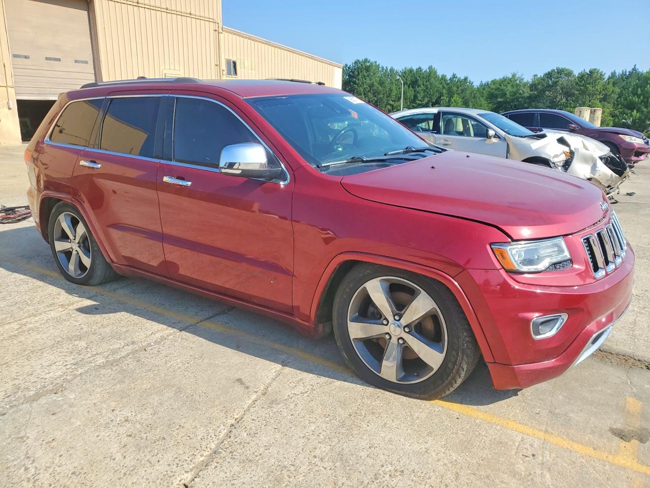 2014 Jeep Grand Cherokee Overland Красный vin: 1C4RJFCT0EC390391