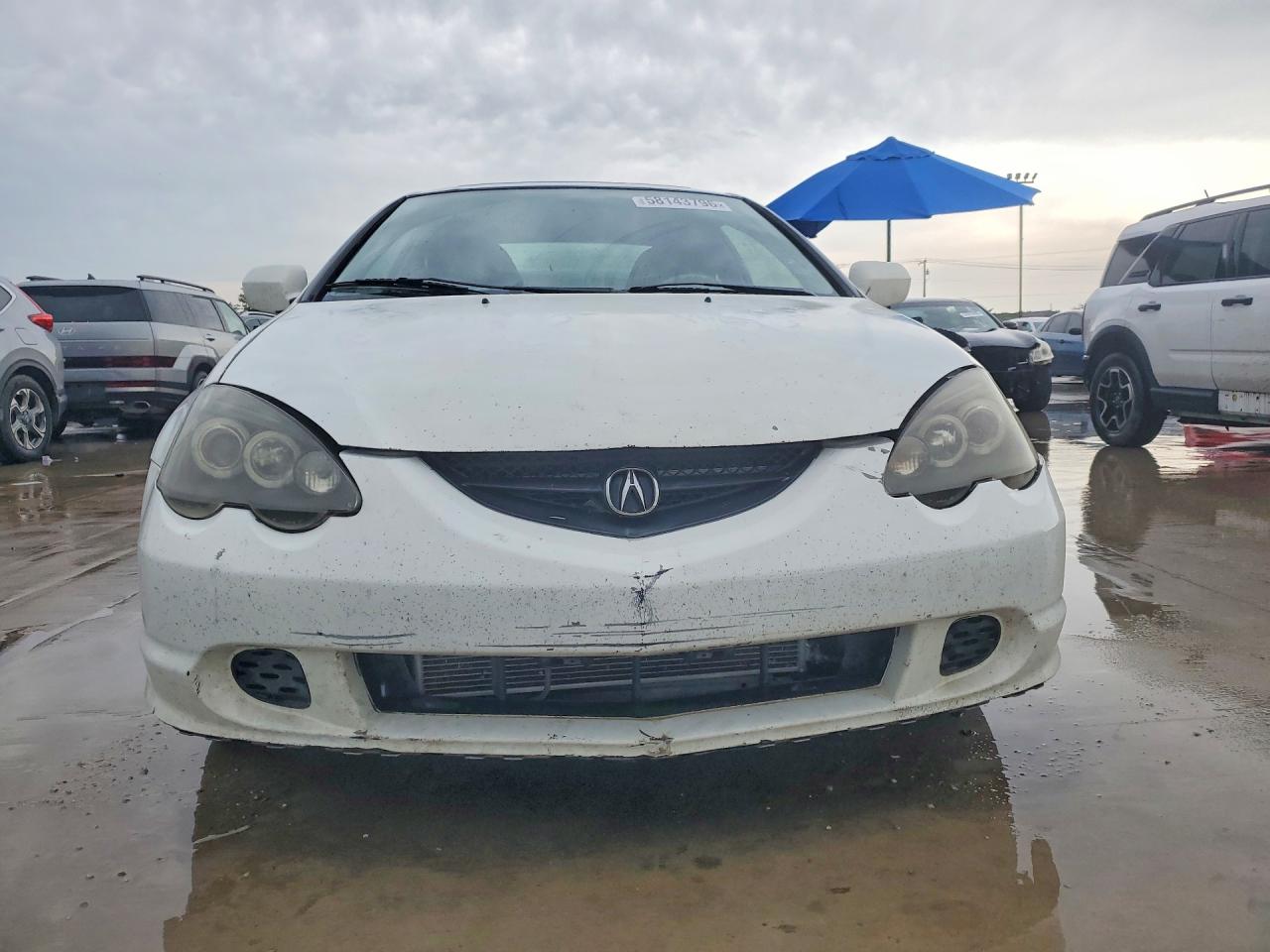2004 Acura Rsx White vin: JH4DC548X4S005740