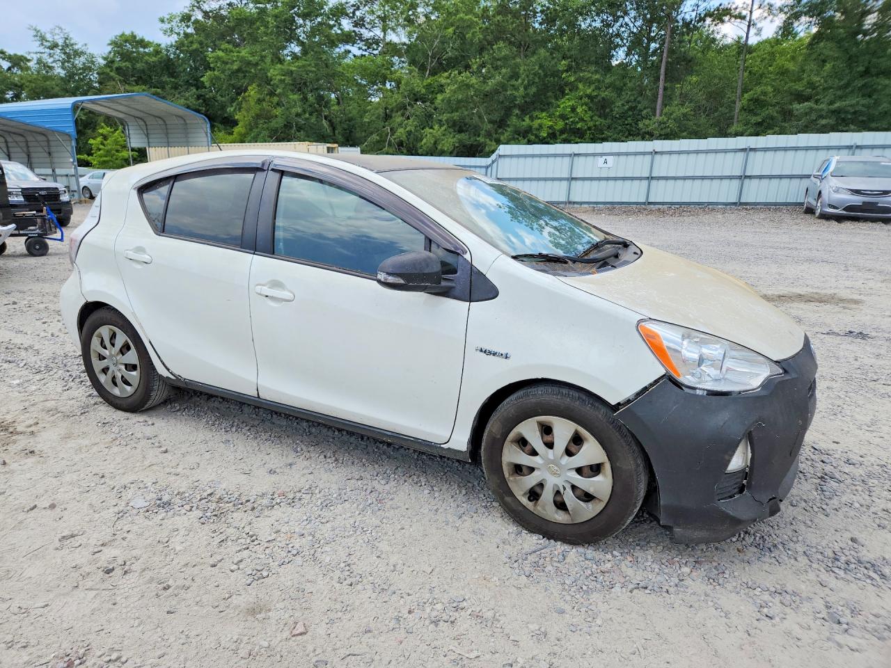 2013 Toyota Prius C Two Белый vin: JTDKDTB37D1532559