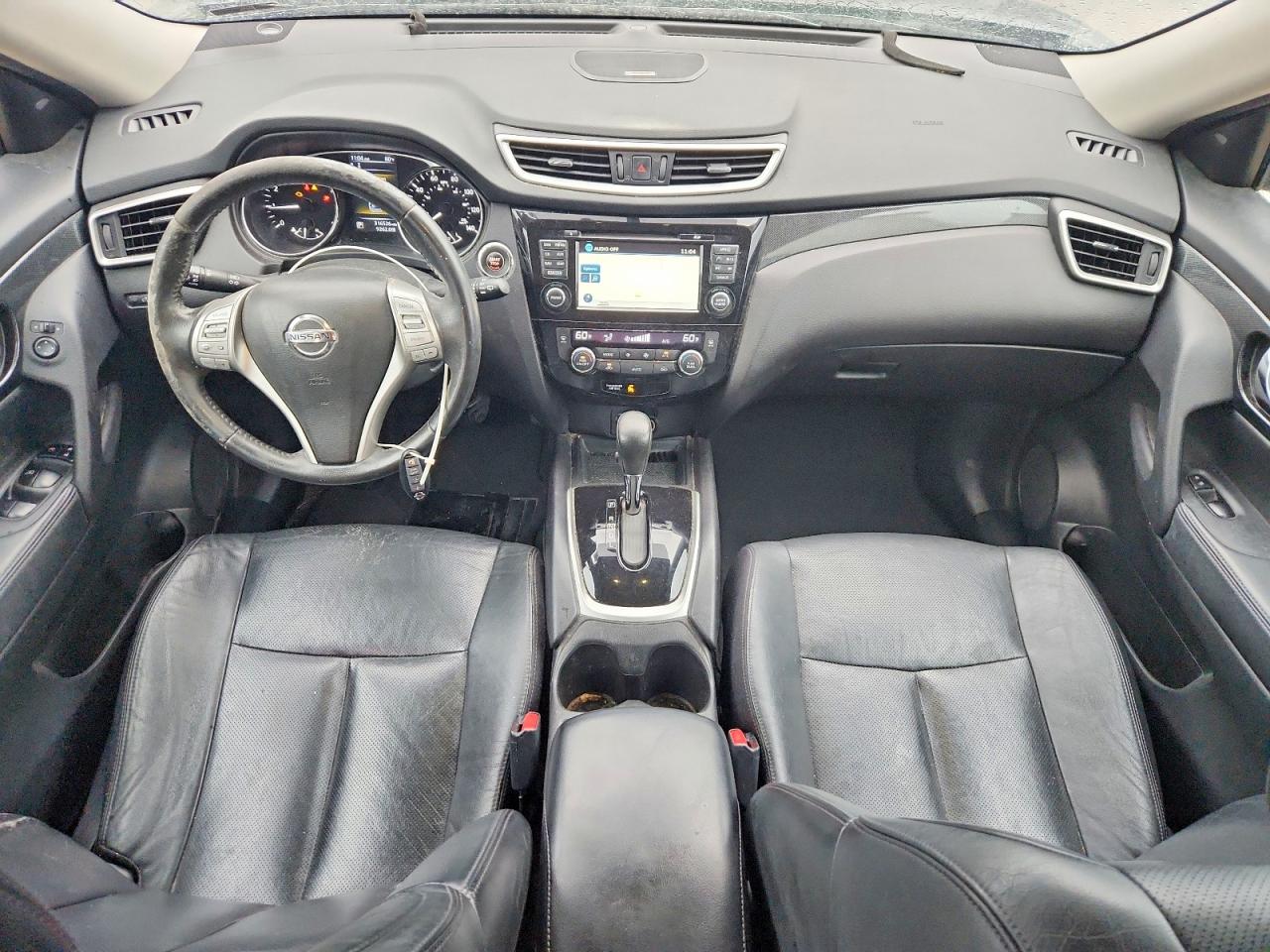 2015 Nissan Rogue Sl Gray vin: 5N1AT2MT7FC861996