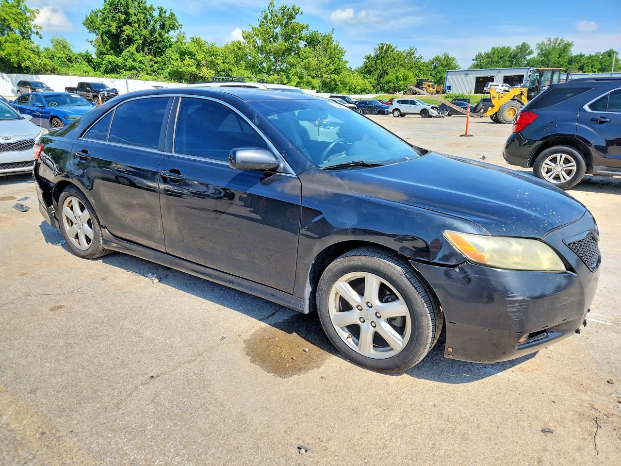 2007 Toyota Camry Se V6 Black vin: 4T1BK46K27U521125