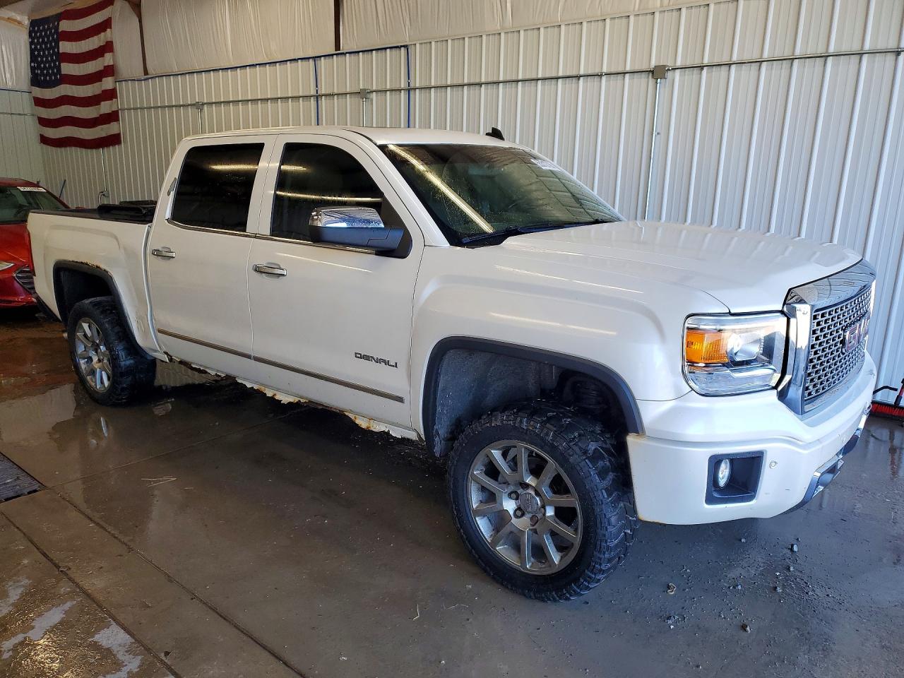2014 Gmc Sierra K1500 Denali White vin: 3GTU2WEJ7EG483893