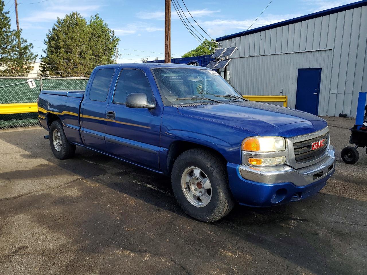 2004 Gmc New Sierra C1500 Blue vin: 1GTEC19V34Z222440