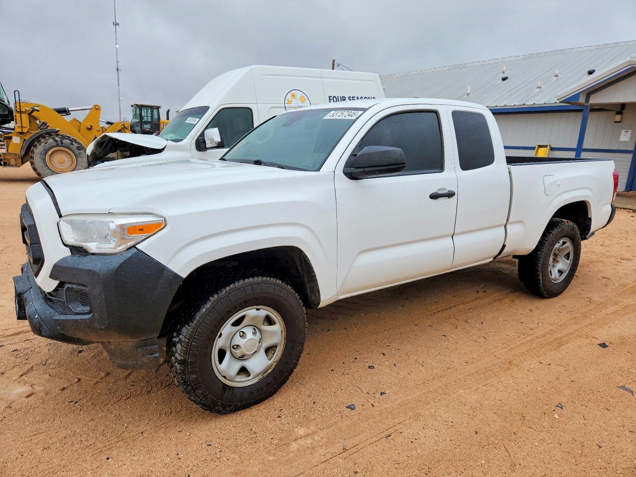 2020 Toyota Tacoma Sr Белый vin: 5TFSX5EN6LX071186