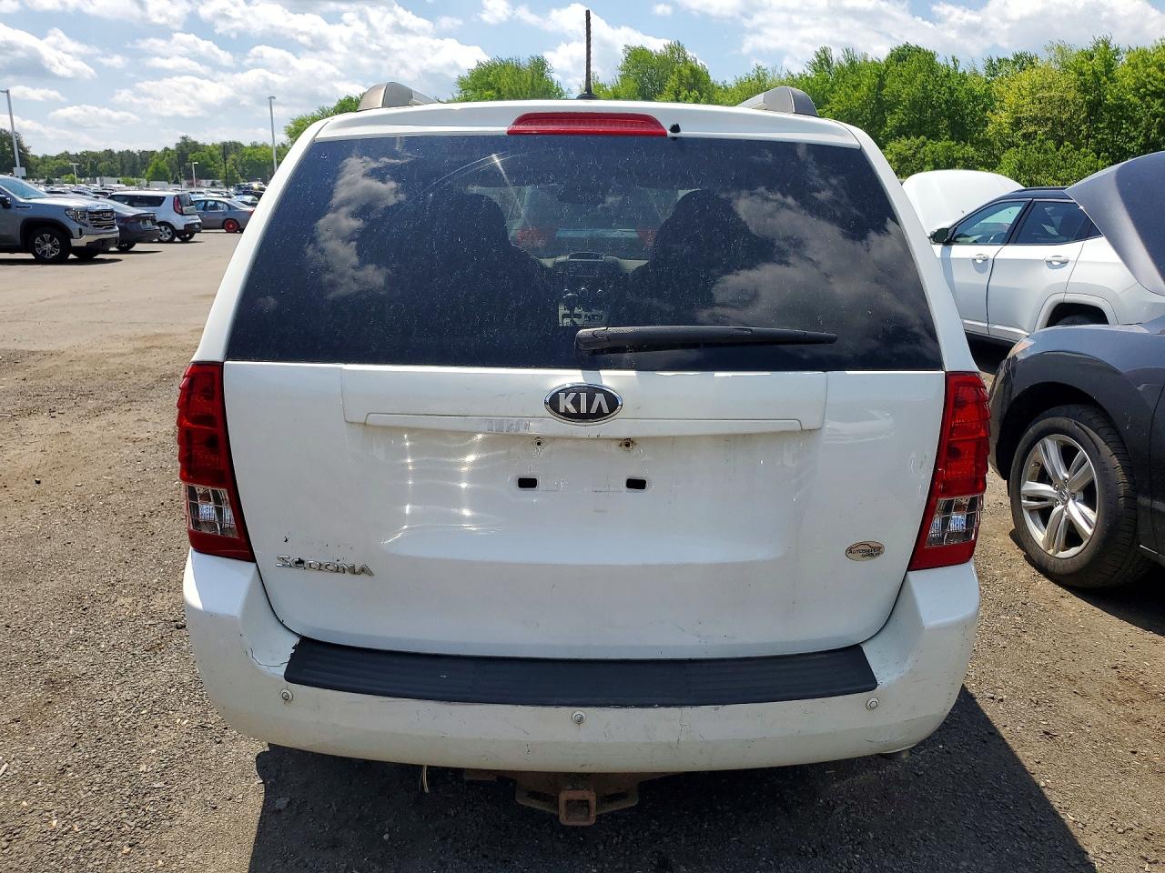 2014 Kia Sedona Lx Белый vin: KNDMG4C78E6539533