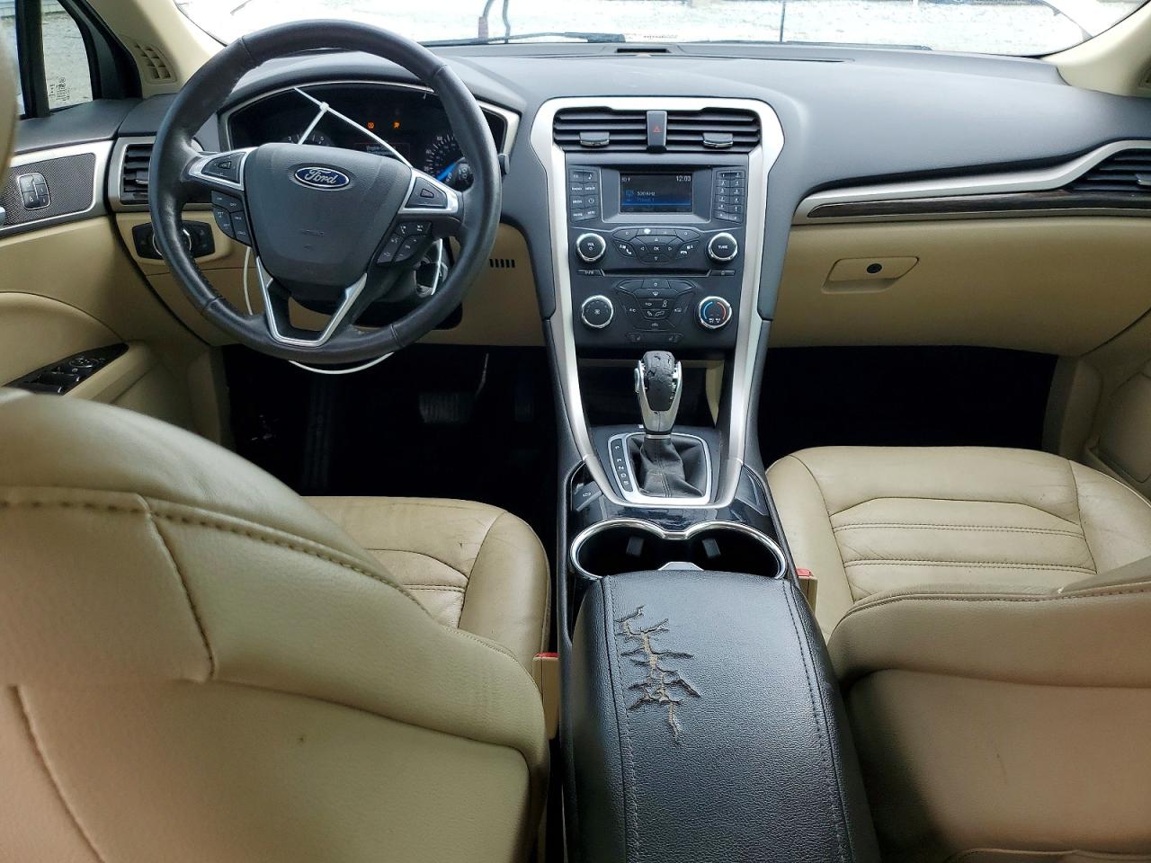 2014 Ford Fusion Se White vin: 3FA6P0HD8ER298548