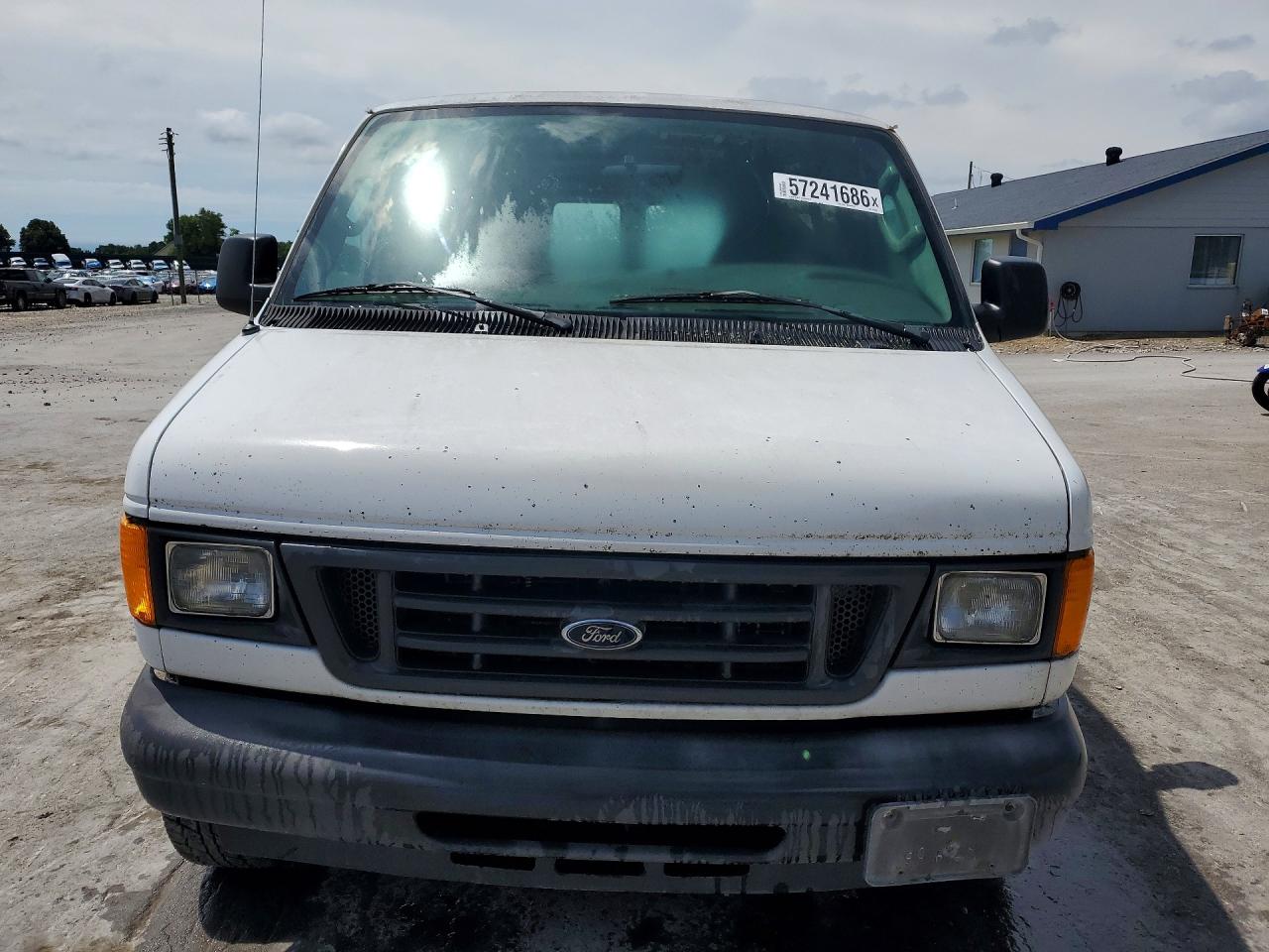 2005 Ford Econoline E350 Super Duty Van White vin: 1FTSS34P35HA79104
