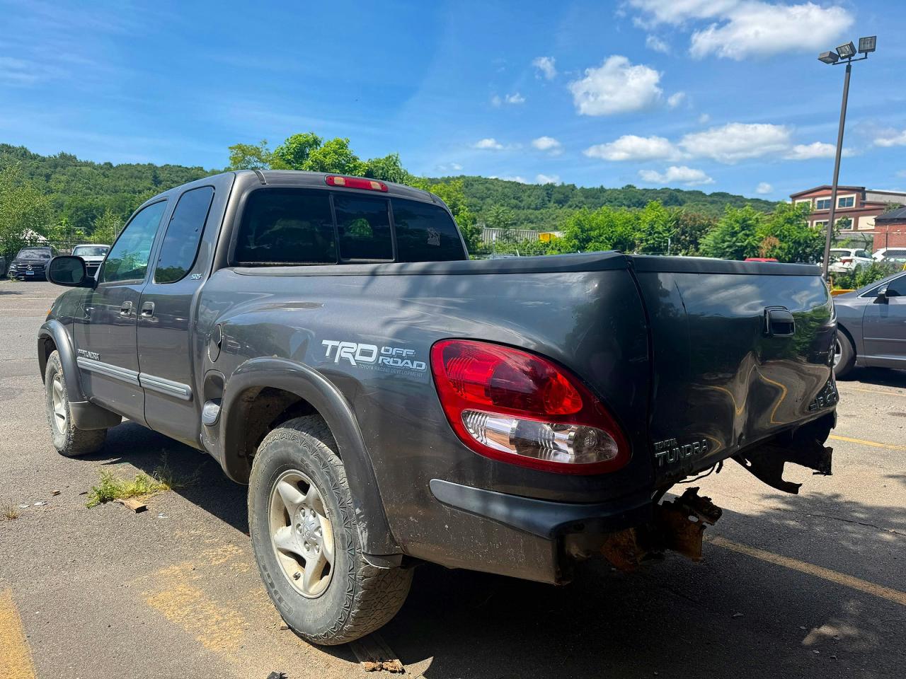 2003 Toyota Tundra Sr5 Gray vin: 5TBBT44183S394299