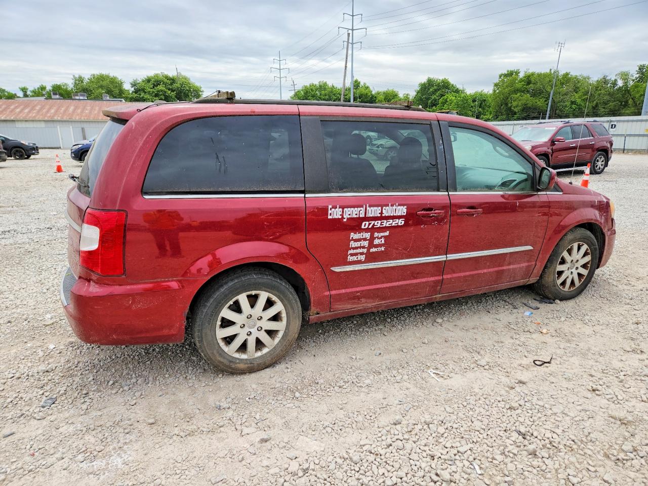 2013 Chrysler Town & Country Touring Red vin: 2C4RC1BGXDR566466