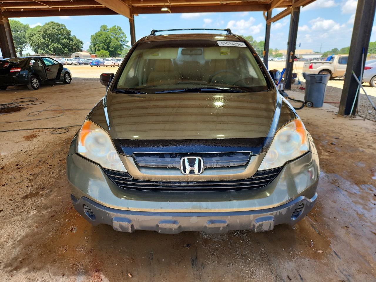 2007 Honda Cr-v Lx Green vin: JHLRE38357C047576