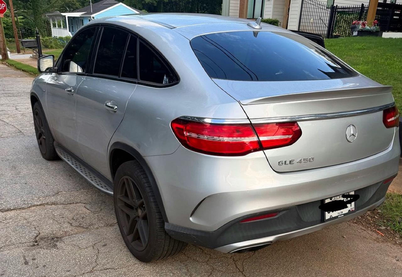 2016 Mercedes-benz Gle Coupe 450 4matic Silver vin: 4JGED6EB2GA042175