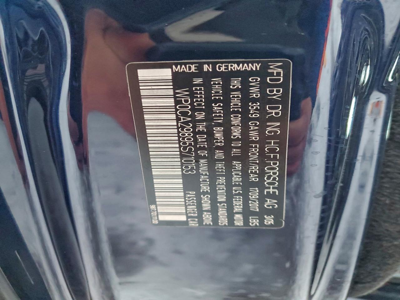 2005 Porsche Boxster Синий vin: WP0CA29895S710153