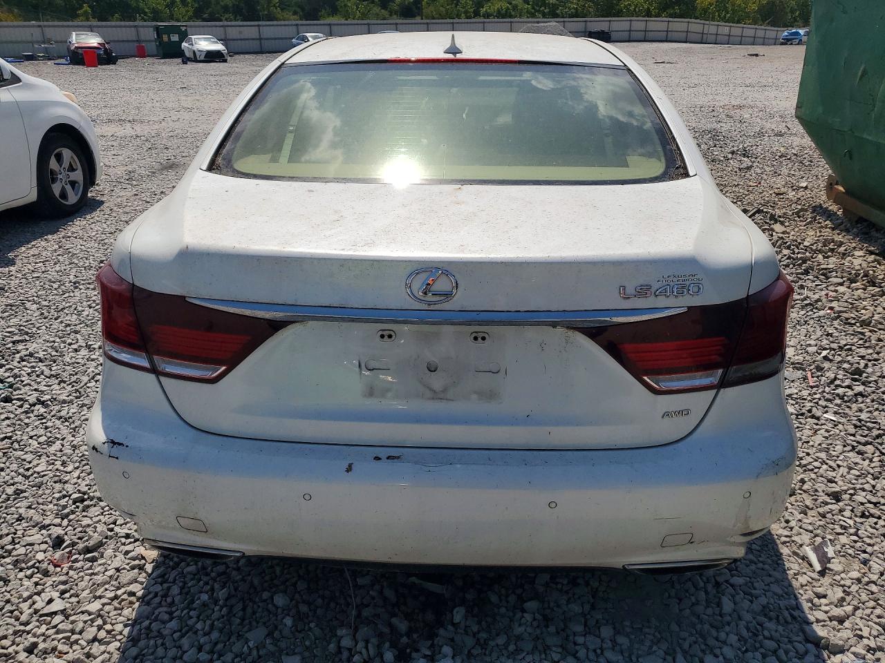 2013 Lexus Ls 460 White vin: JTHCL5EF1D5016746