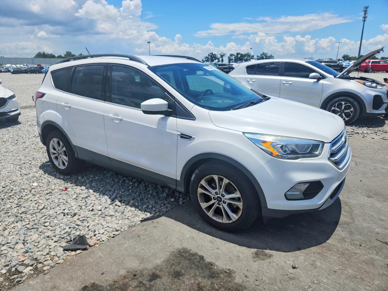 2018 Ford Escape Sel White vin: 1FMCU0HD6JUB20528