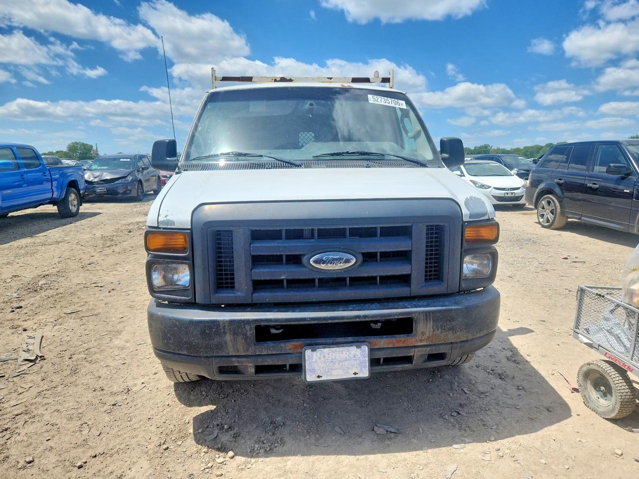2013 Ford Econoline E150 Van White vin: 1FTNE1EW1DDA01442