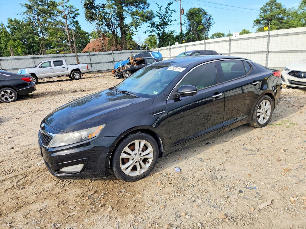 2013 Kia Optima Lx Black vin: 5XXGM4A77DG123921