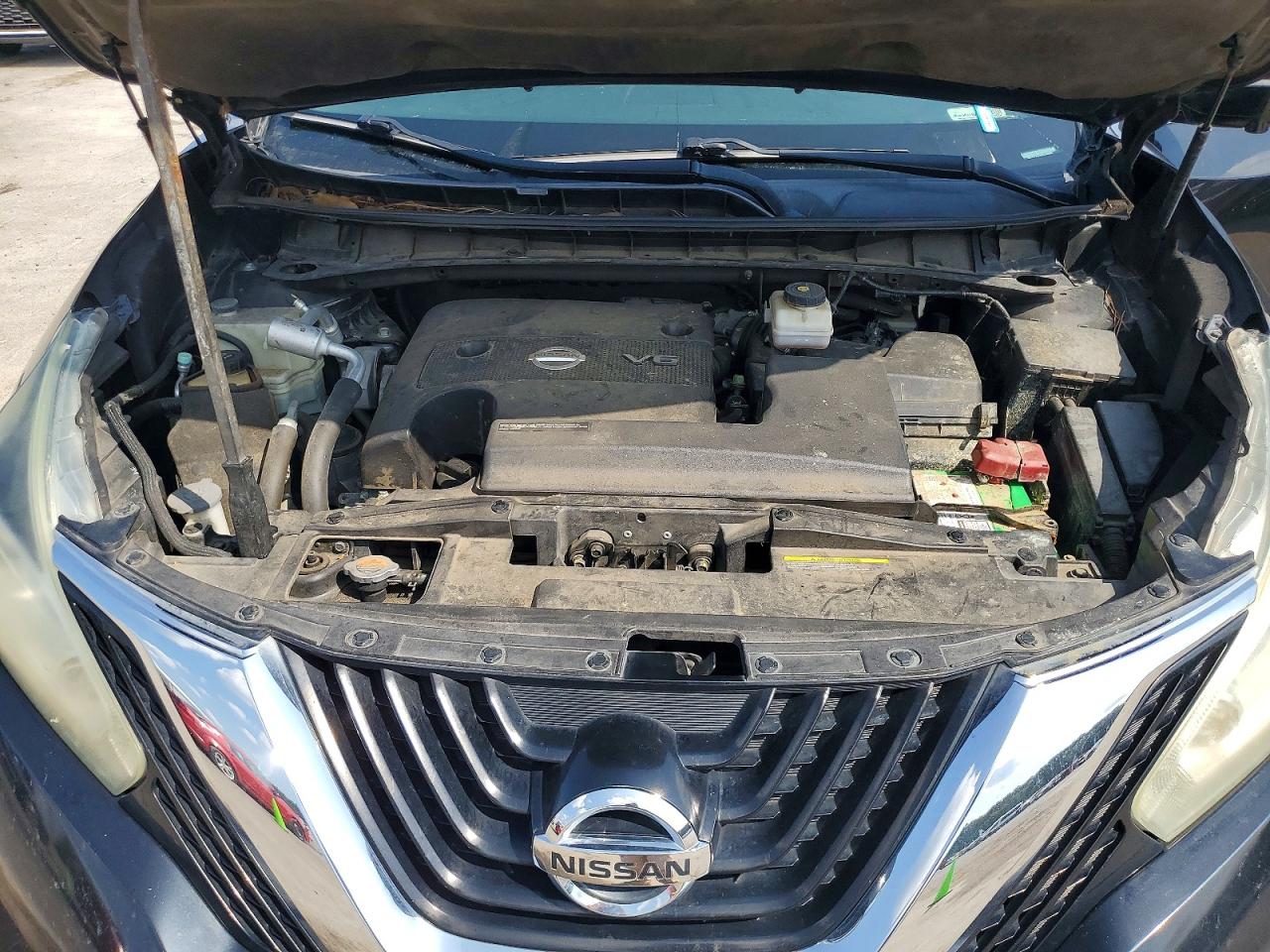 2015 Nissan Murano Sl Black vin: 5N1AZ2MGXFN240936