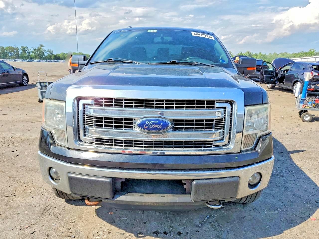 2014 Ford F150 Super Cab Black vin: 1FTEX1EM5EFA54871