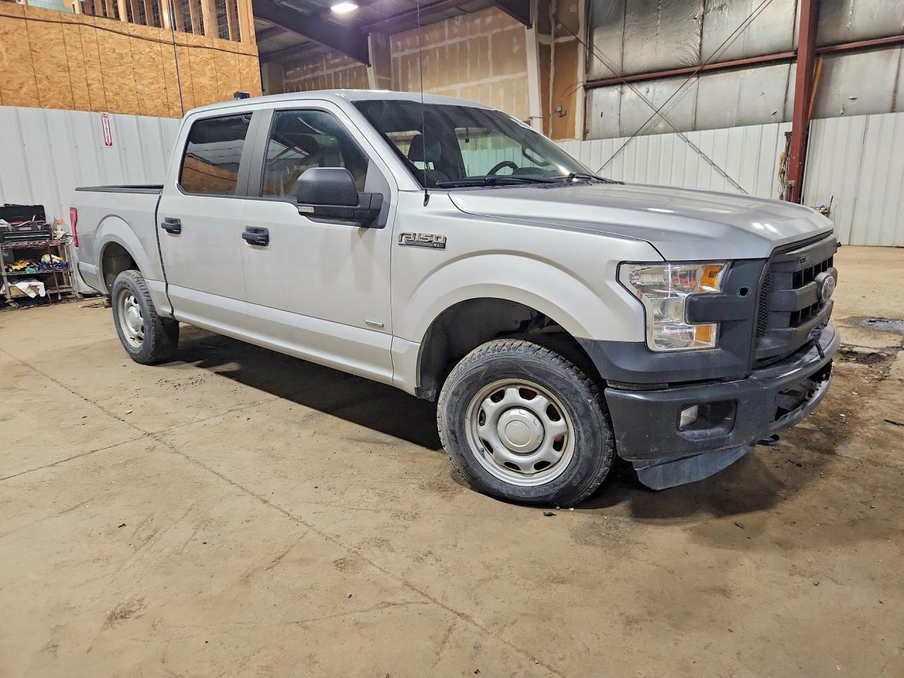 2015 Ford F150 Supercrew Silver vin: 1FTEW1EG9FKE55166
