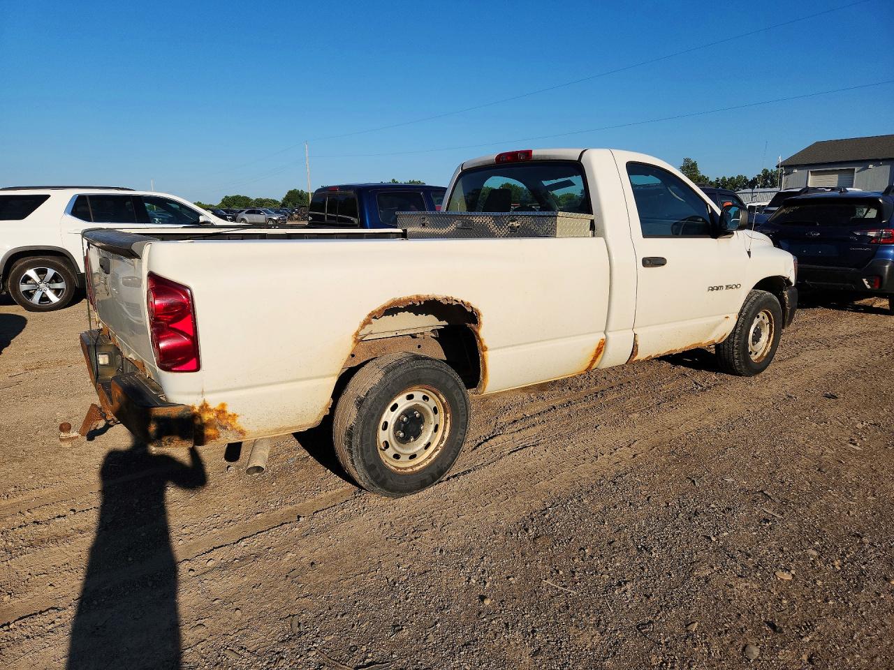 2007 Dodge Ram 1500 St White vin: 1D7HA16P47J593723