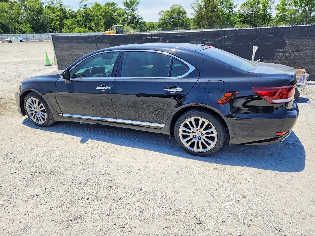 2013 Lexus Ls 460l Black vin: JTHGL5EF0D5049920