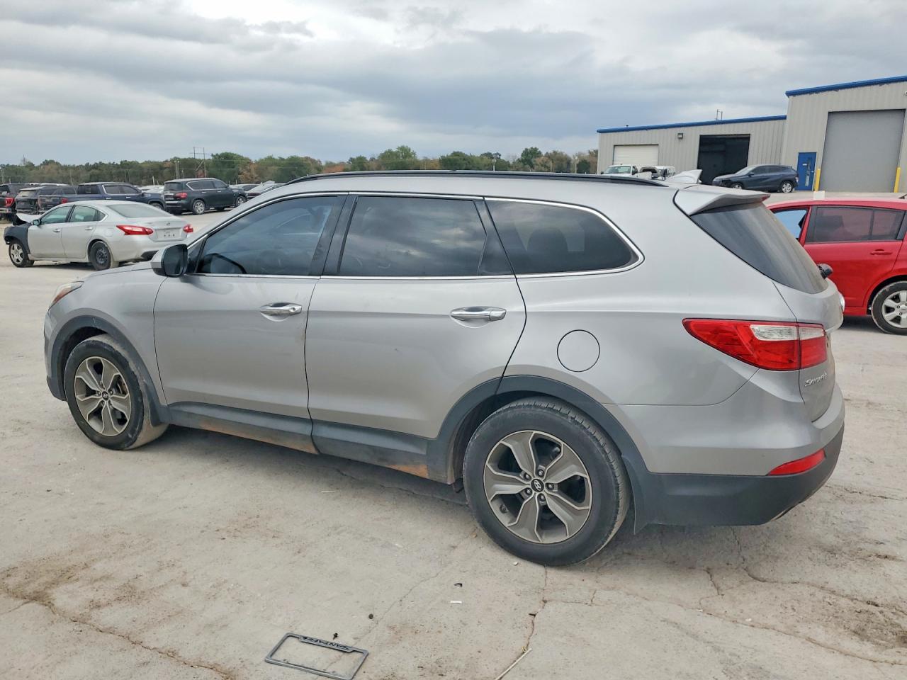 2014 Hyundai Santa Fe Gls Серебряный vin: KM8SM4HF1EU053556
