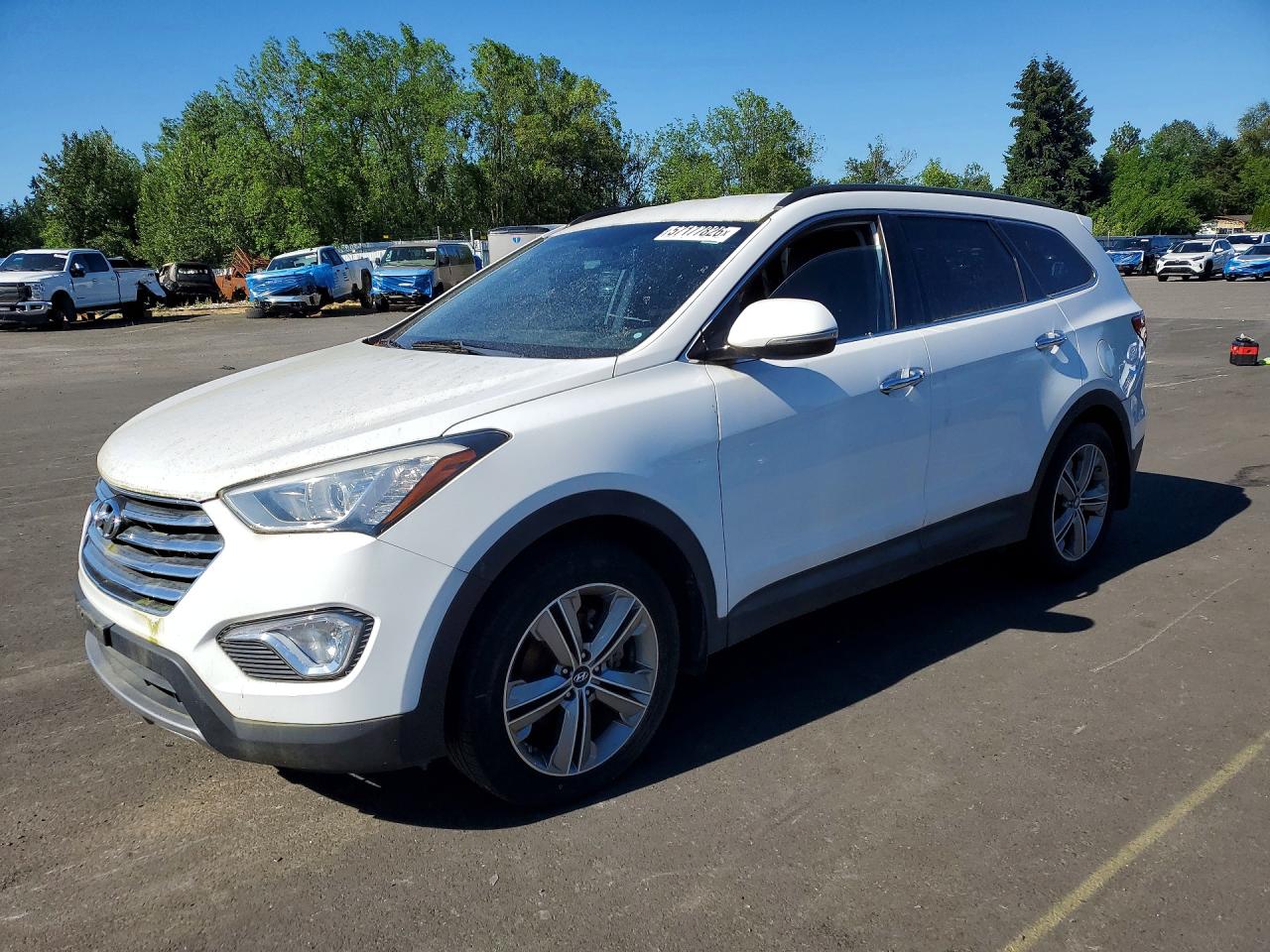 2015 Hyundai Santa Fe Limited White vin: KM8SN4HF1FU098978
