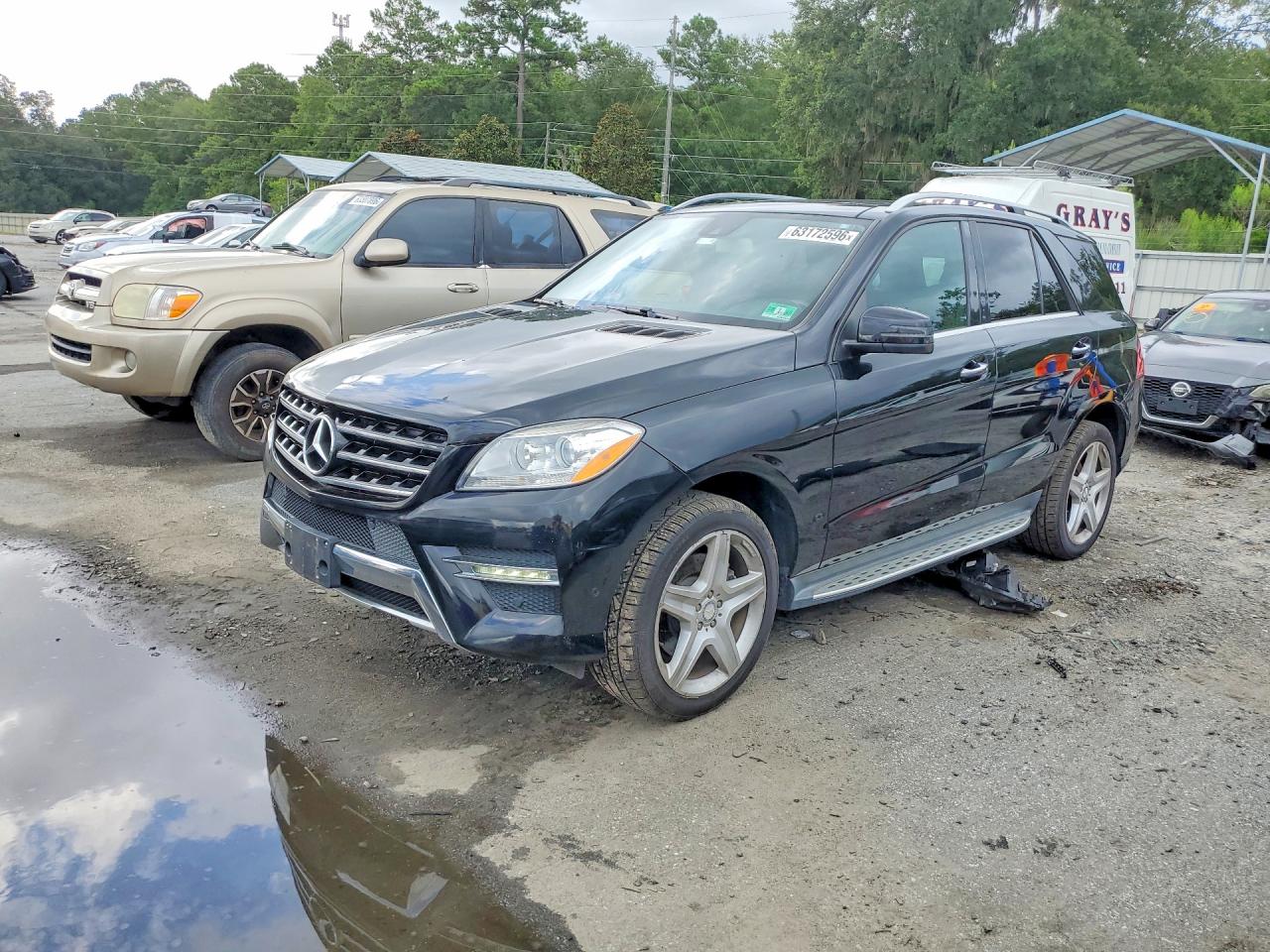 2015 Mercedes-benz Ml 400 4matic Black vin: 4JGDA5GB3FA546177