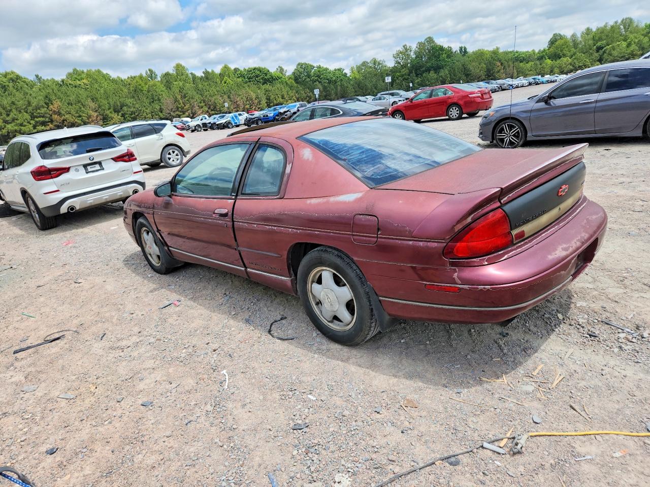 1996 Chevrolet Monte Carlo Z34 Burgundy vin: 2G1WX12X4T9256831