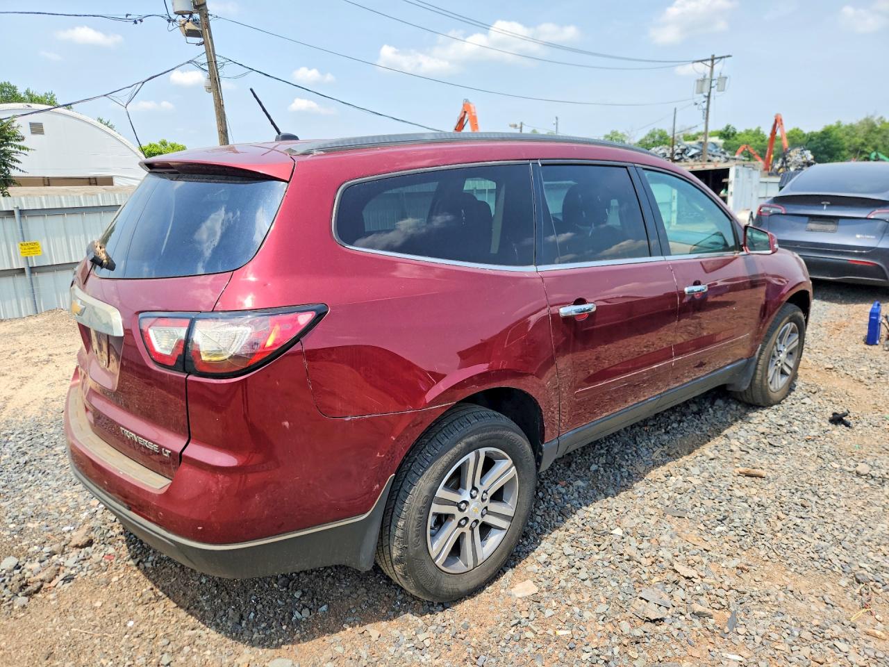 2015 Chevrolet Traverse Lt Maroon vin: 1GNKVHKD7FJ215247