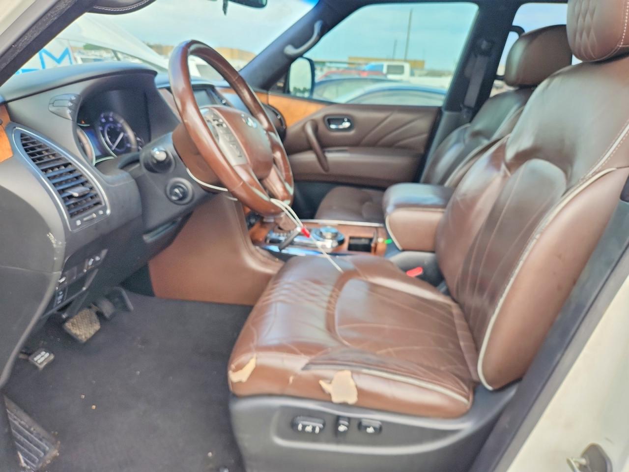 2015 Infiniti Qx80 White vin: JN8AZ2NE9F9082720