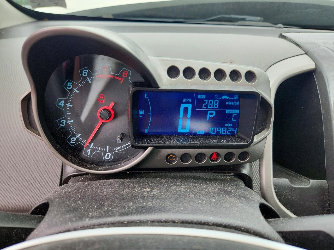 2014 Chevrolet Sonic Ltz White vin: 1G1JE6SB9E4193863