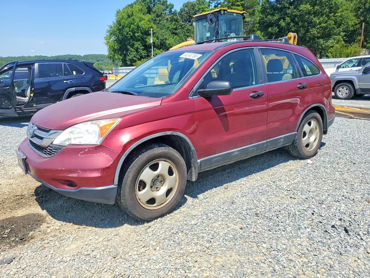 2011 Honda Cr-v Lx Red vin: 5J6RE4H33BL062048