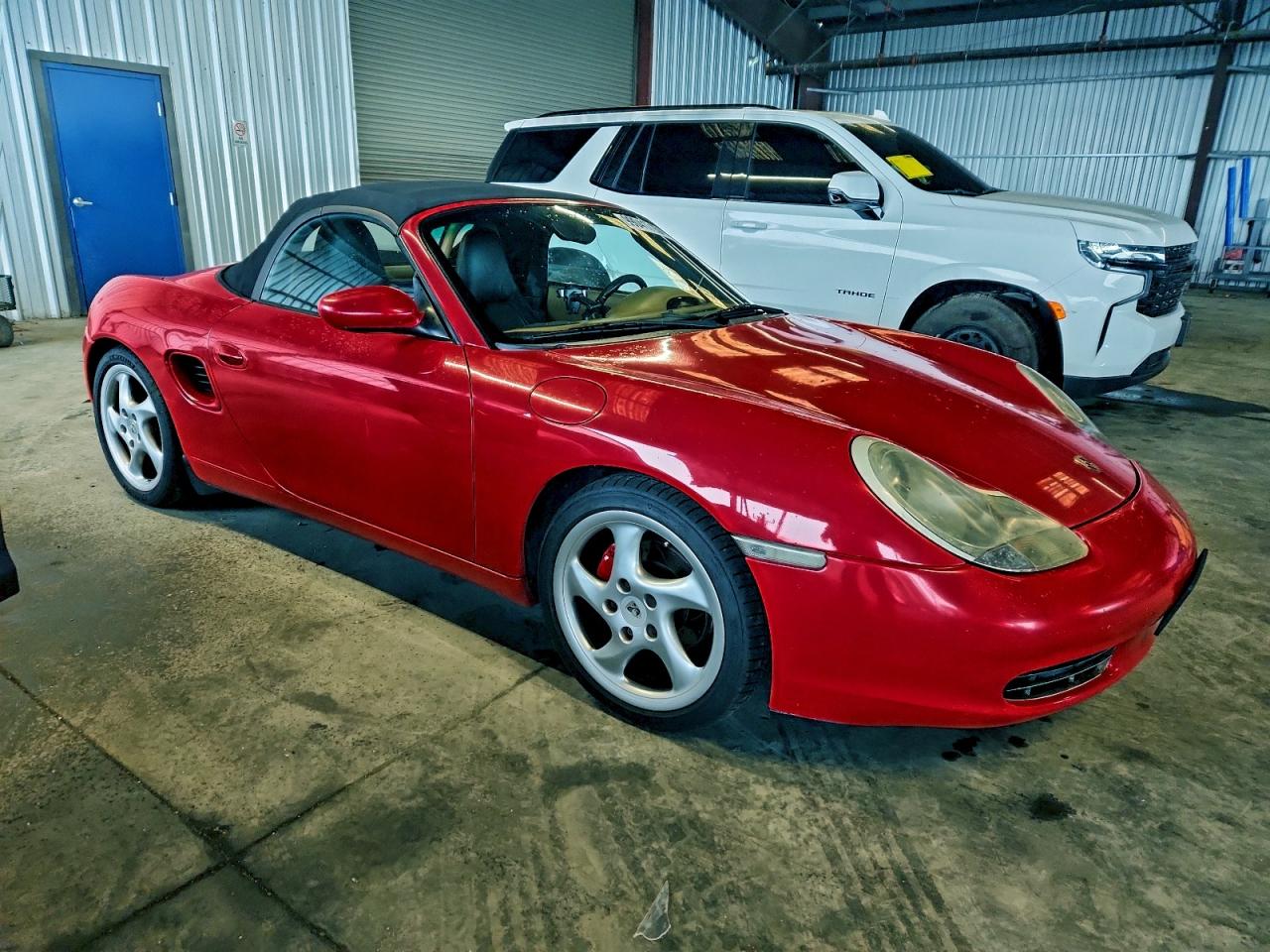 2001 Porsche Boxster Red vin: WP0CA29881U626226