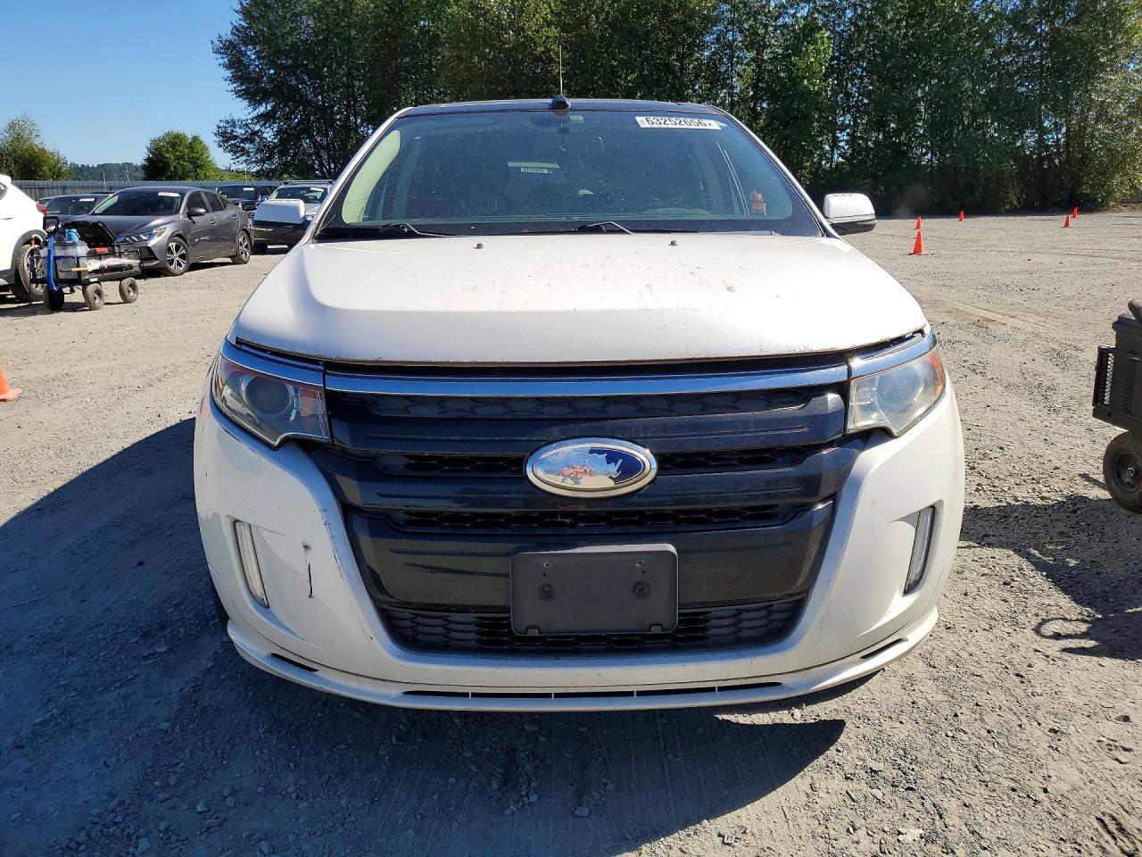 2013 Ford Edge Sport White vin: 2FMDK4AK7DBE00396