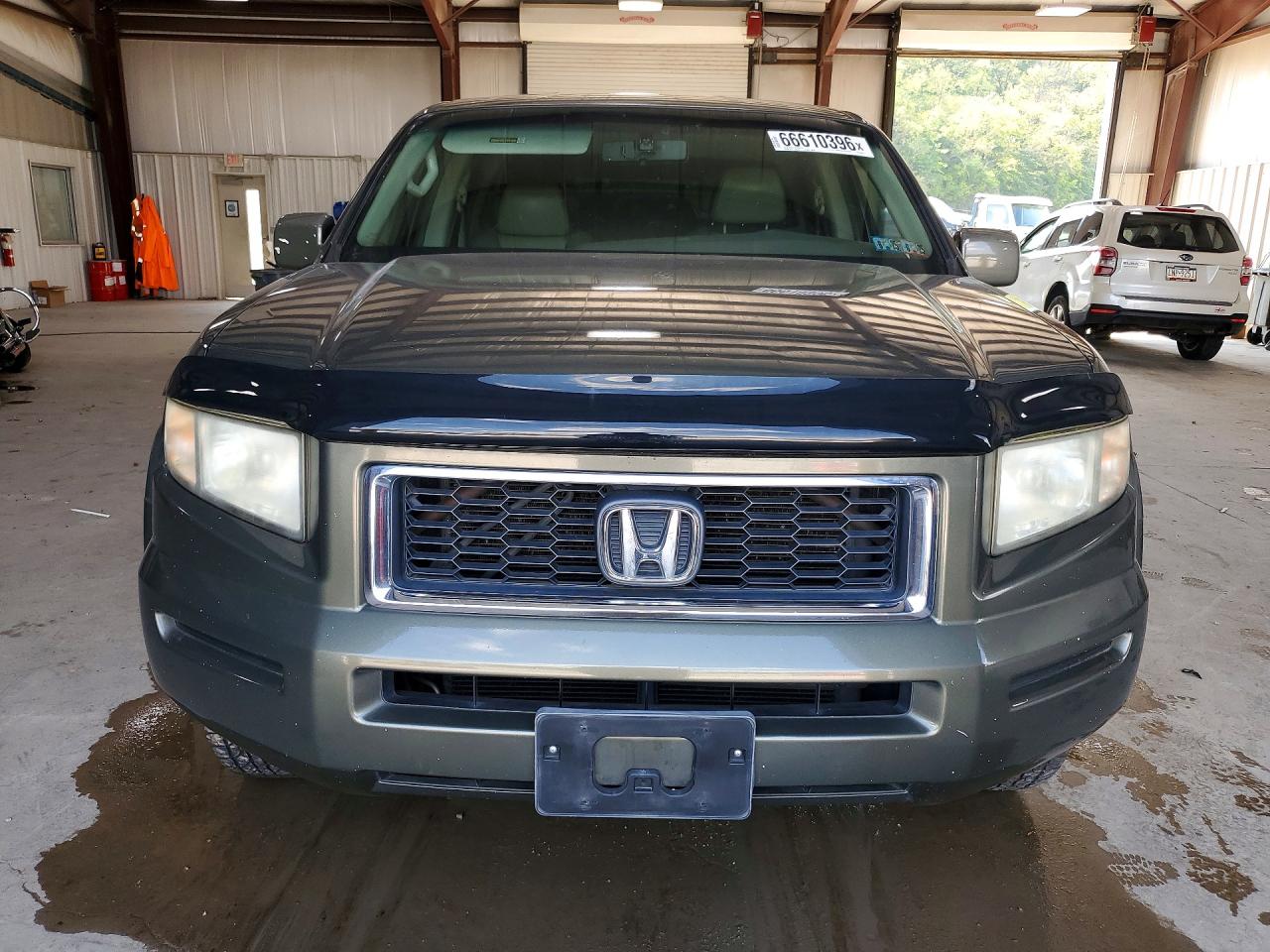 2006 Honda Ridgeline Rtl Green vin: 2HJYK16586H500266