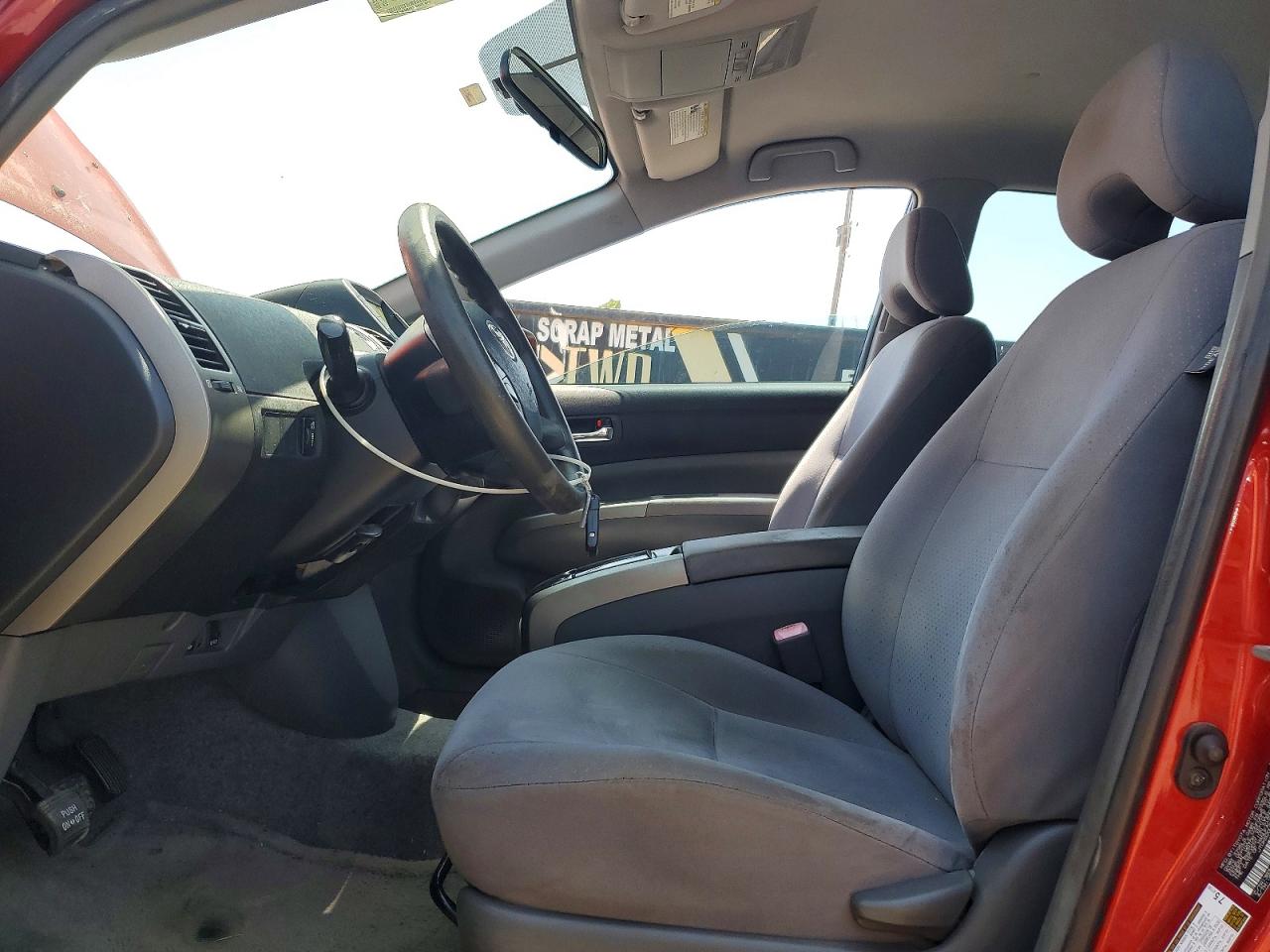 2007 Toyota Prius Base Red vin: JTDKB20U877596395