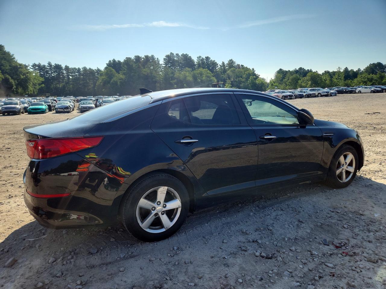 2015 Kia Optima Lx Black vin: 5XXGM4A76FG354635