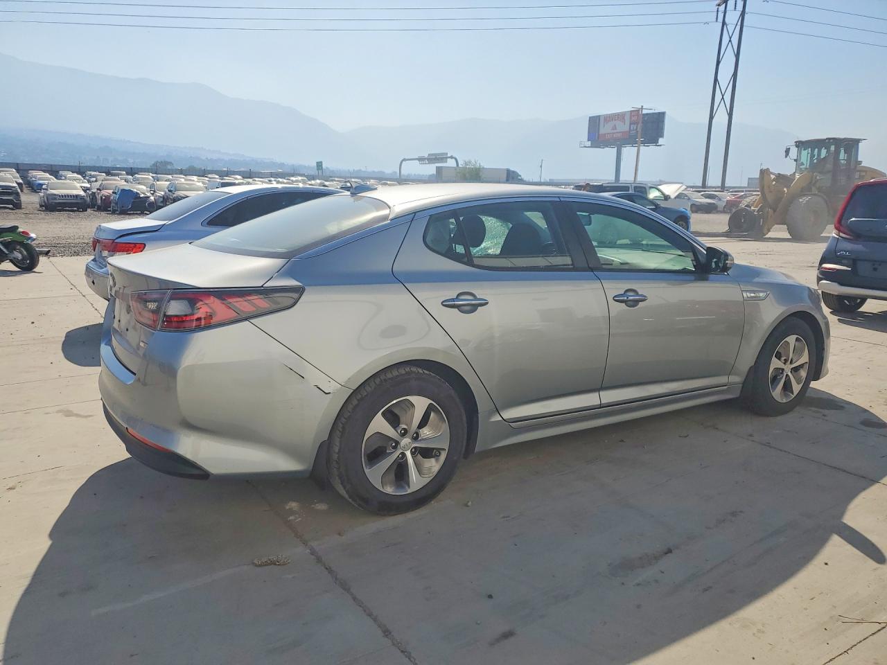 2014 Kia Optima Hybrid Серебряный vin: KNAGM4AD9E5071684