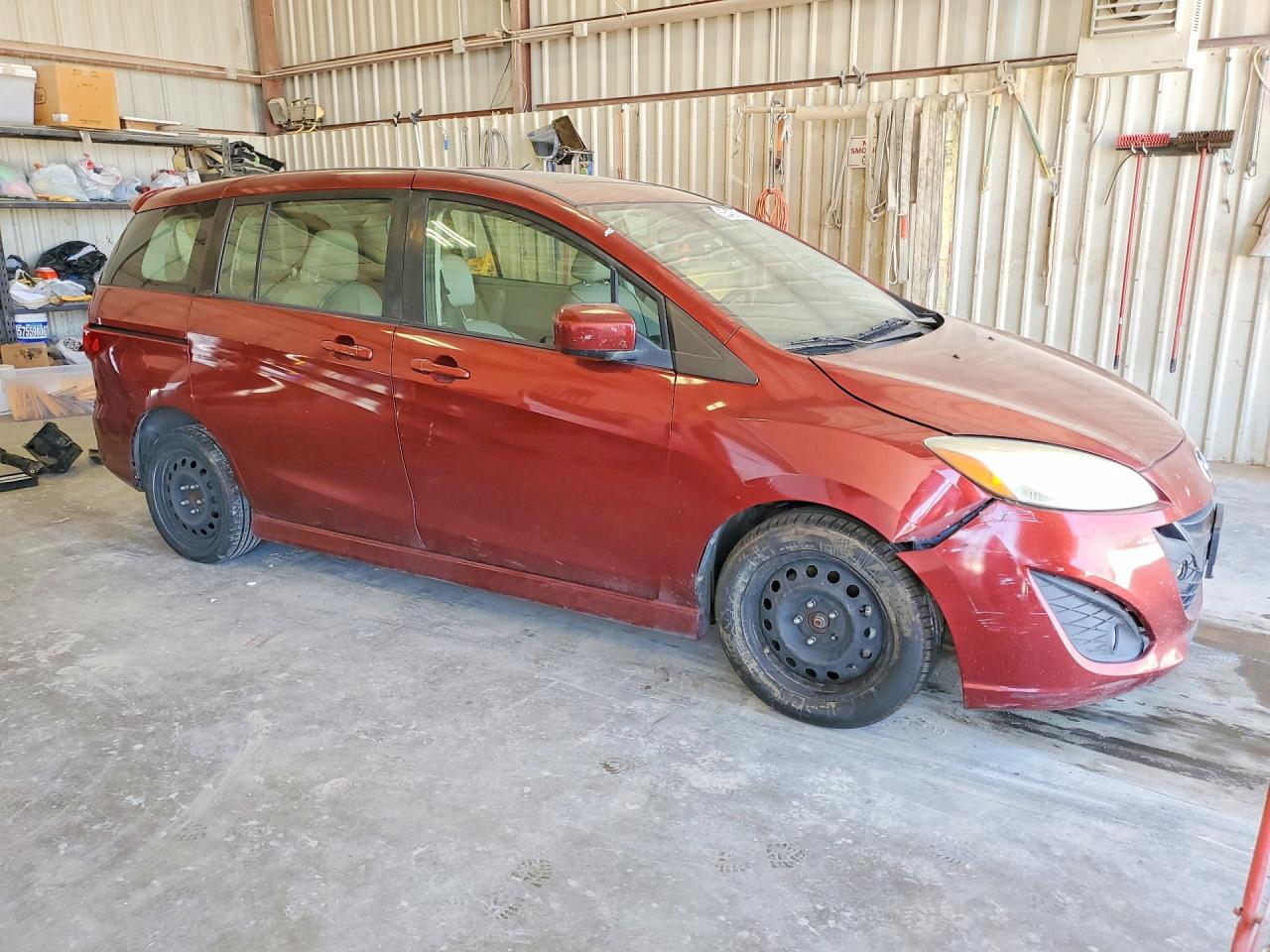 2012 Mazda 5 Maroon vin: JM1CW2DL9C0140595