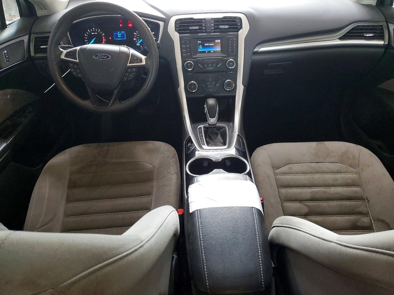 2014 Ford Fusion S White vin: 3FA6P0G78ER307891