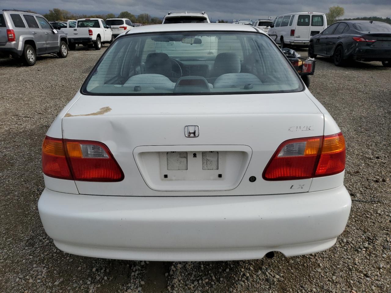 2000 Honda Civic Lx Белый vin: JHMEJ667XYS012696