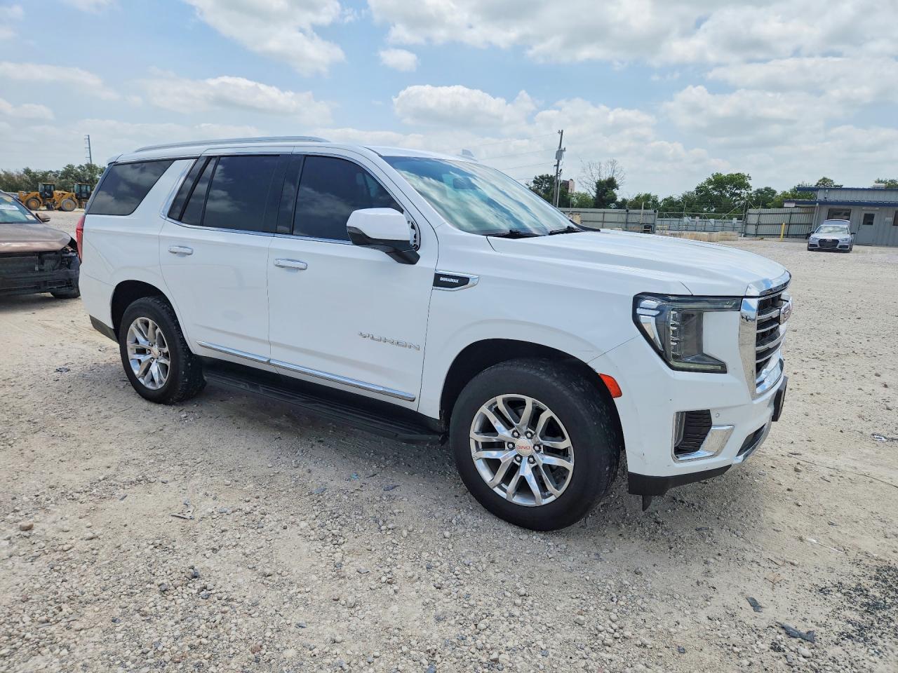 2022 Gmc Yukon Slt White vin: 1GKS1BKT6NR188927