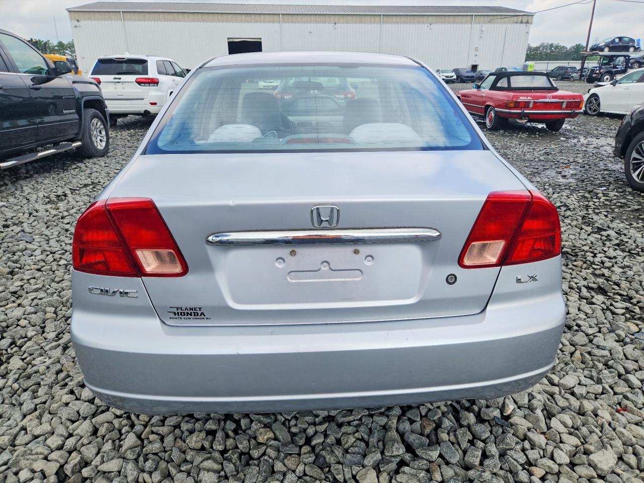 2002 Honda Civic Lx Silver vin: 2HGES155X2H539848