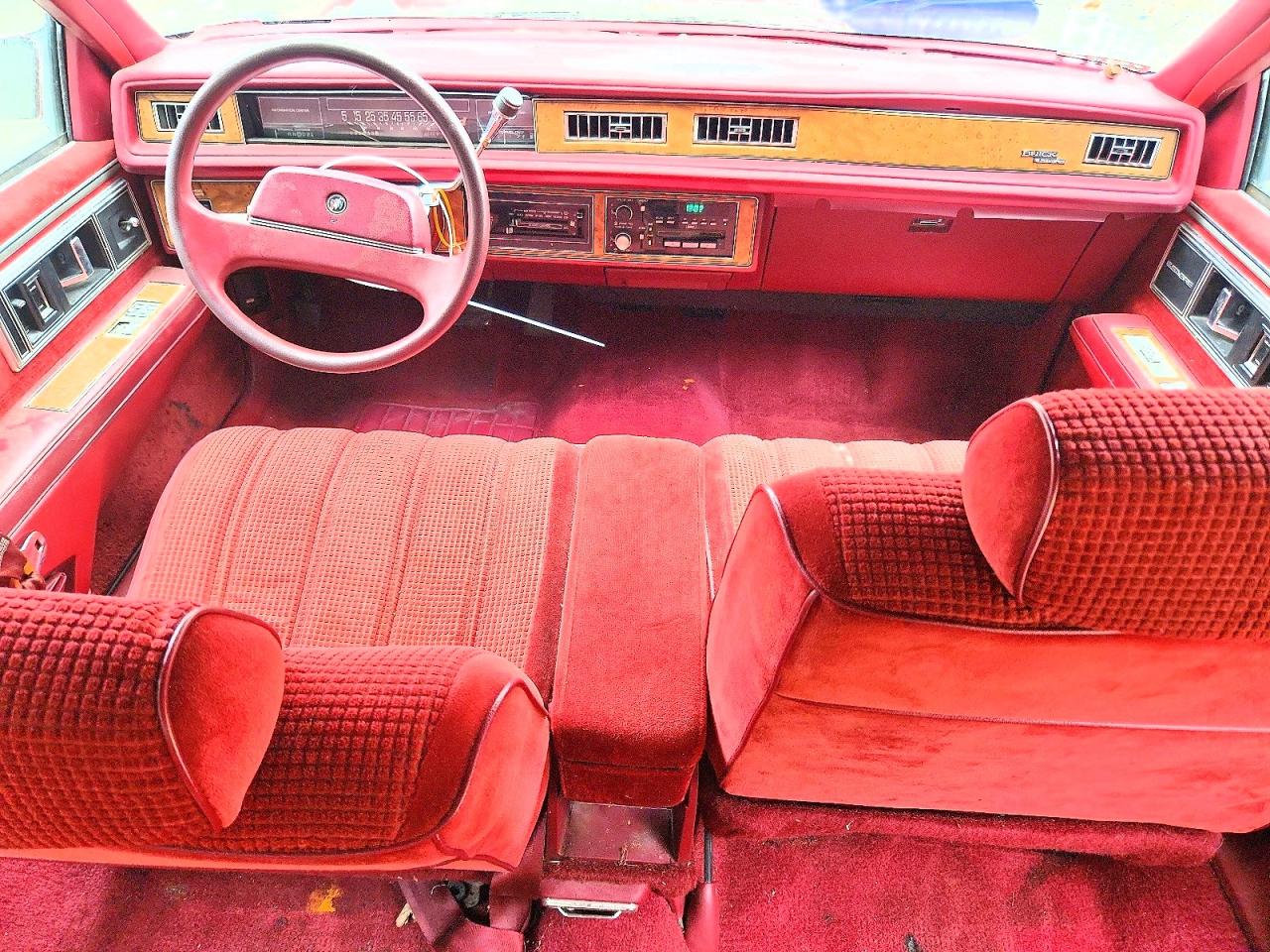 1991 Buick Lesabre Custom Red vin: 1G4HP54C6MH410692