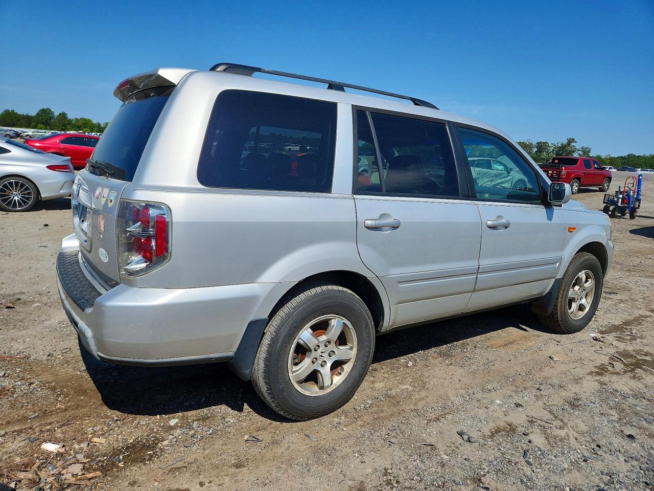 2008 Honda Pilot Exl Silver vin: 5FNYF28738B030556